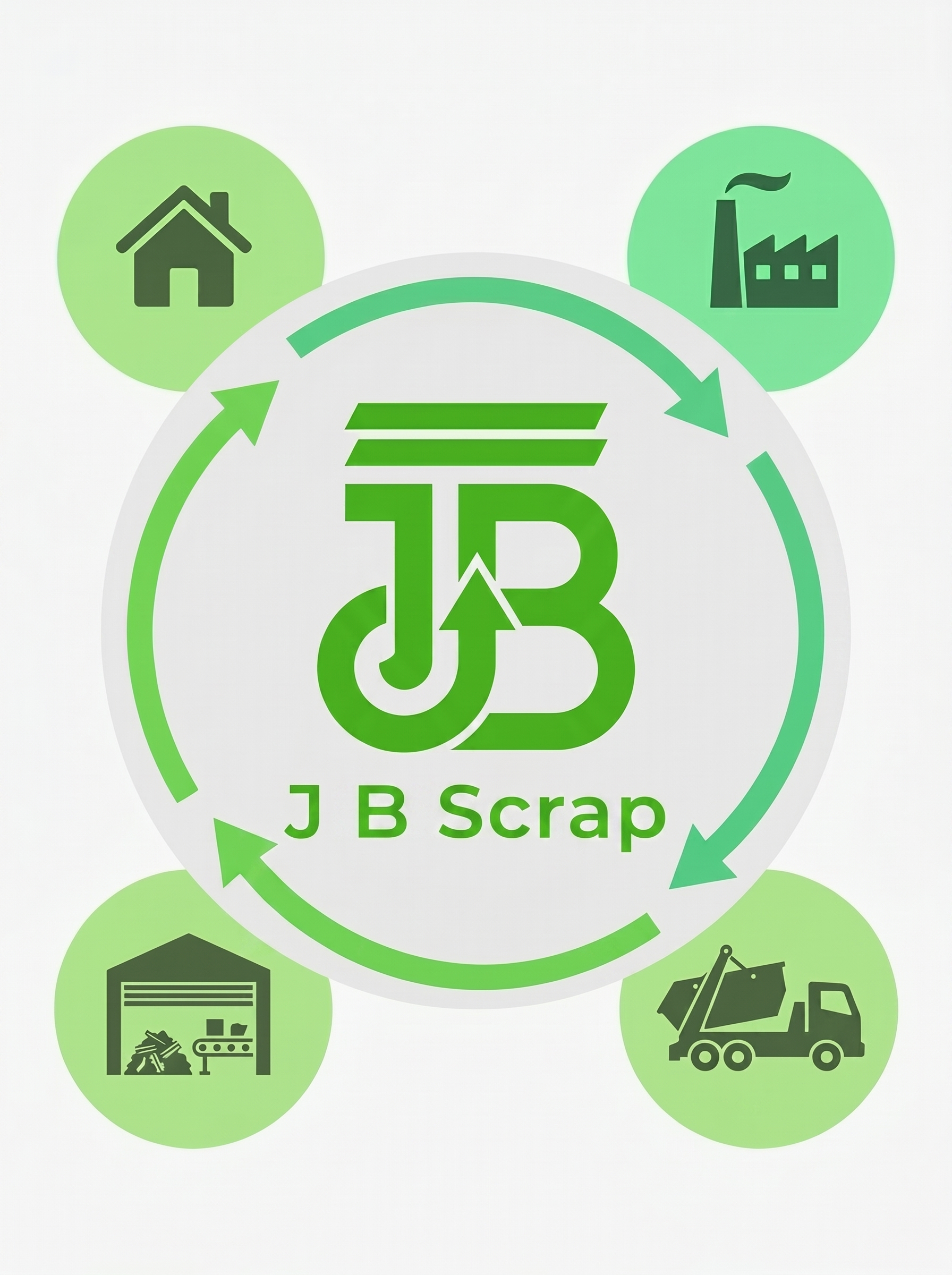 Clean and modern recycling illustration